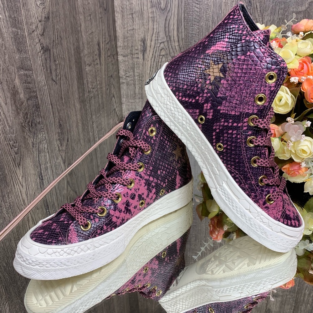 💕NWT Converse CHUCK 70 Hi shoes vintage wine/blac - Picture 2 of 8